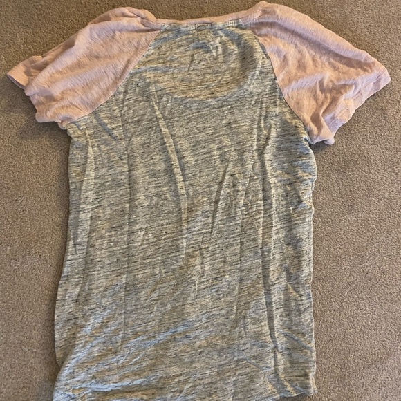 Jcrew pink and gray baseball tee - Picture 3 of 7